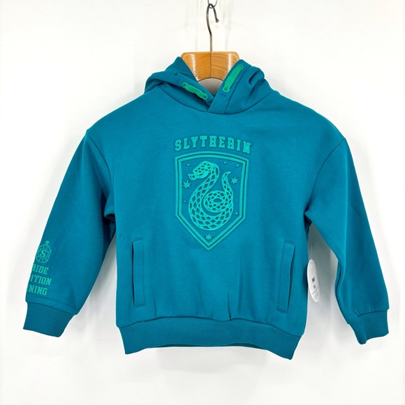 MAD Engine Harry Potter Wizarding World NWT Teal Slytherin Hoodie, Small (6) - Picture 3 of 16